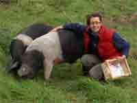 Sue, sausage making pig keeper