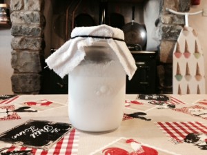 Milk Kefir in Kilner Jar