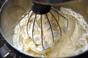 Whipping Double Cream into Butter with a Mixer