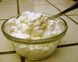 Glass Bowl of Cottage Cheese